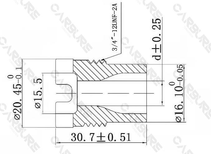 specifications of carbide oil drill bits nozzle