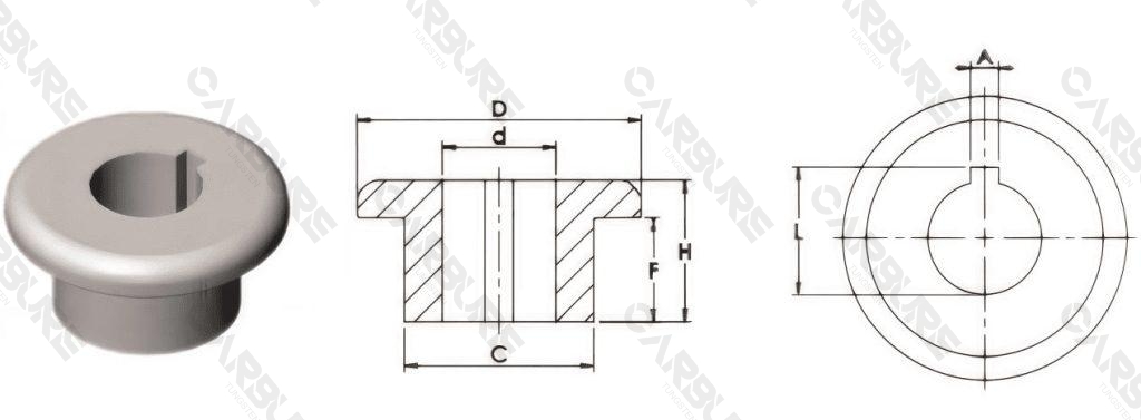tungsten carbide t-sleeve dimension parameters